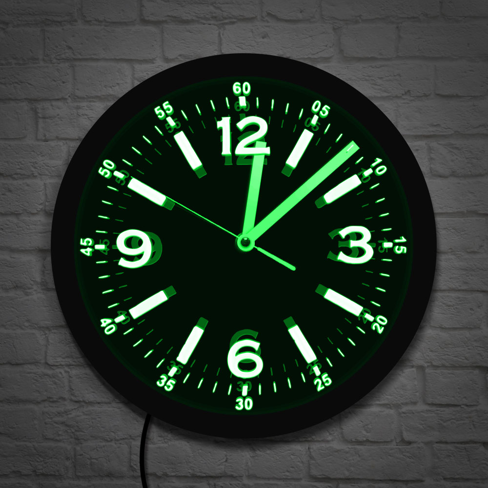 Lighting Home Decor Wall Clocks - Thiết Kế Hiện Đại LED Đèn