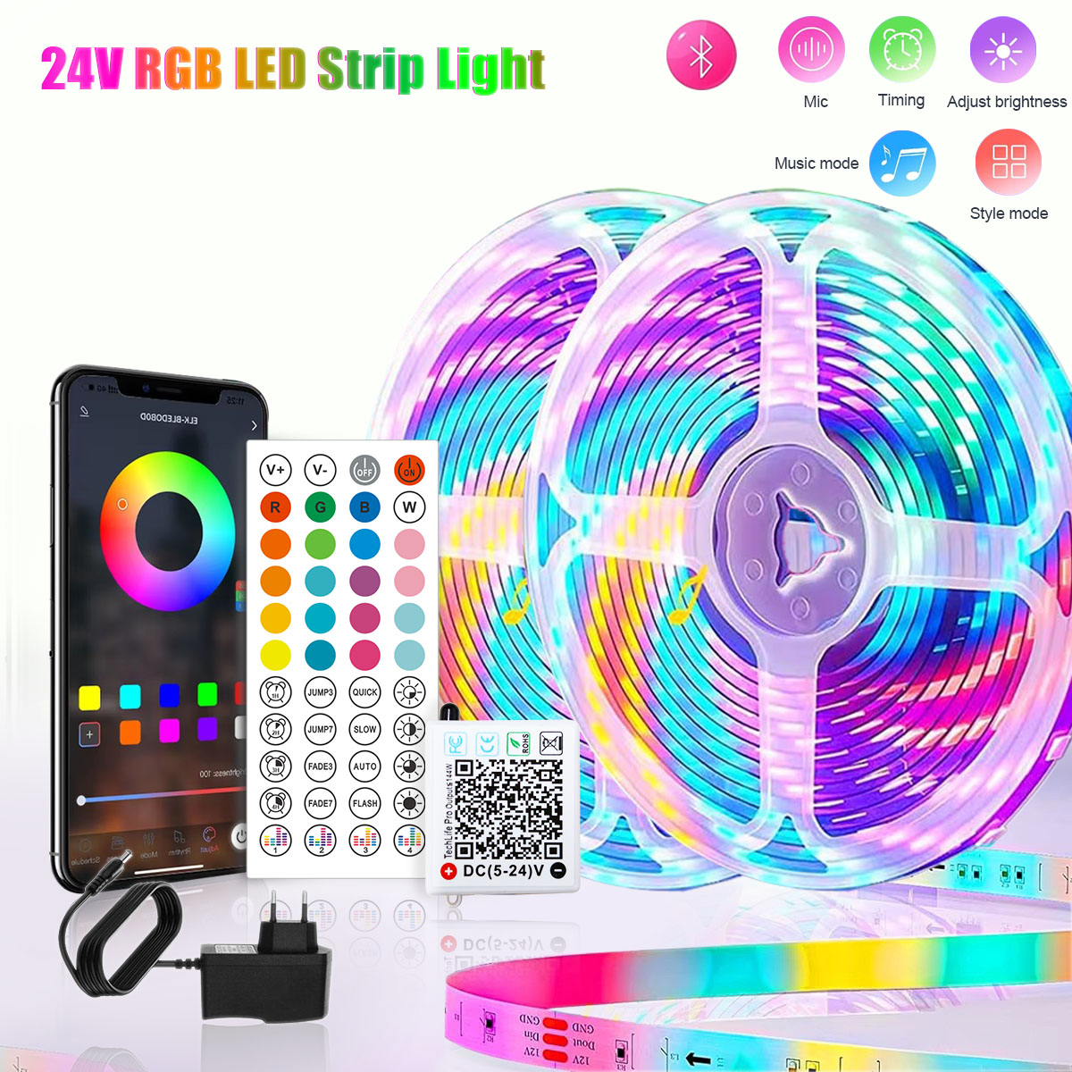 Lighting Decor For Living Room - 40M/131Ft LED Strip Lights APP Control