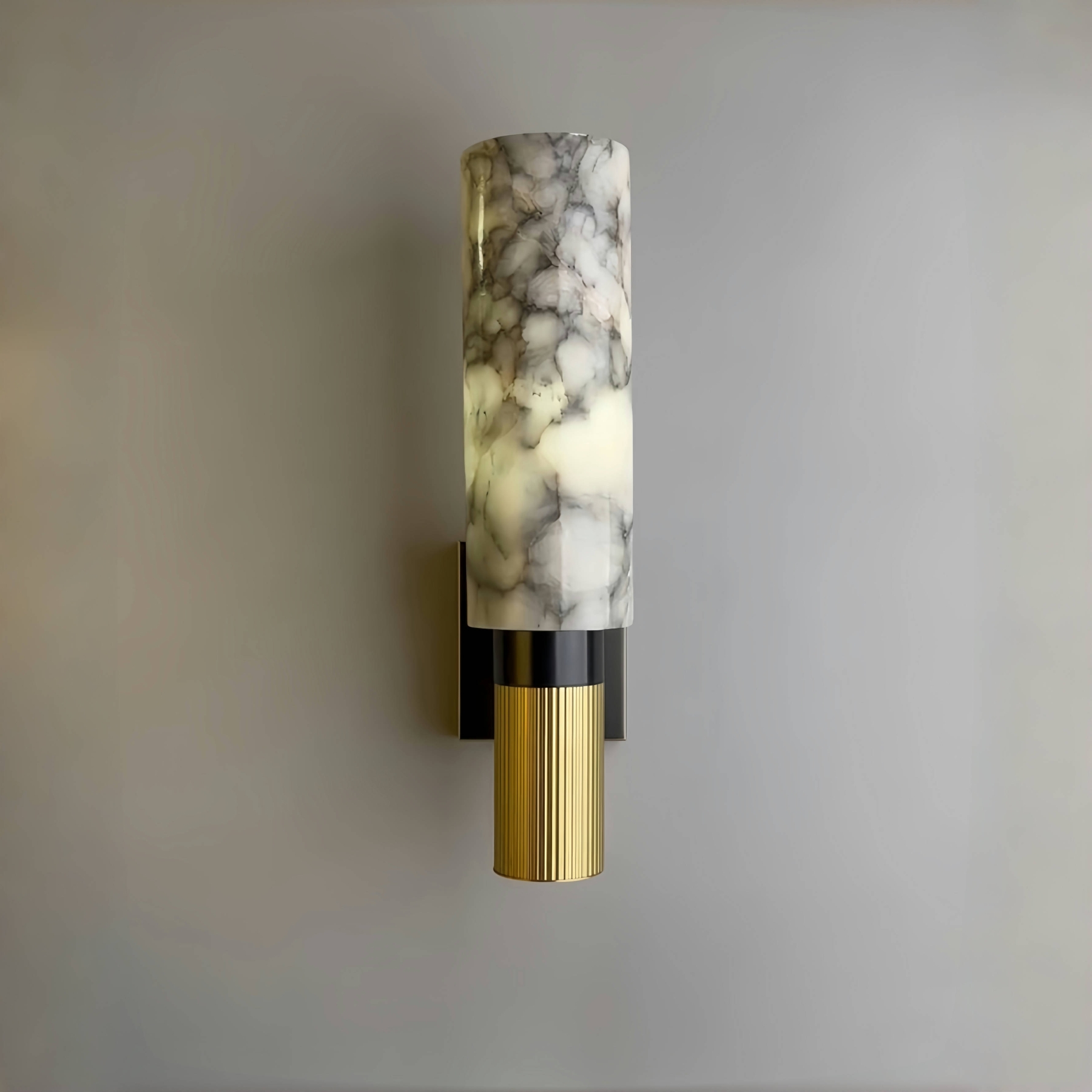 Led Lighting Wall Decor - Modern Copper Marble Wall Lamp Interior