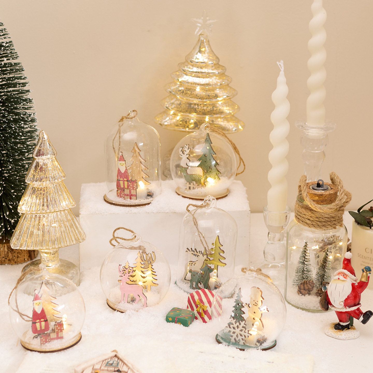 Pendant Lighting Christmas Decor - Cross border glass night lights, Christmas
