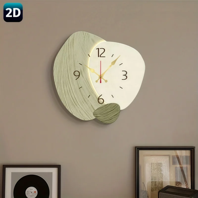 2D Flat, Wooden Silent Wall Cl - đánh giá và giá Lighting Home Decor Wall Clocks