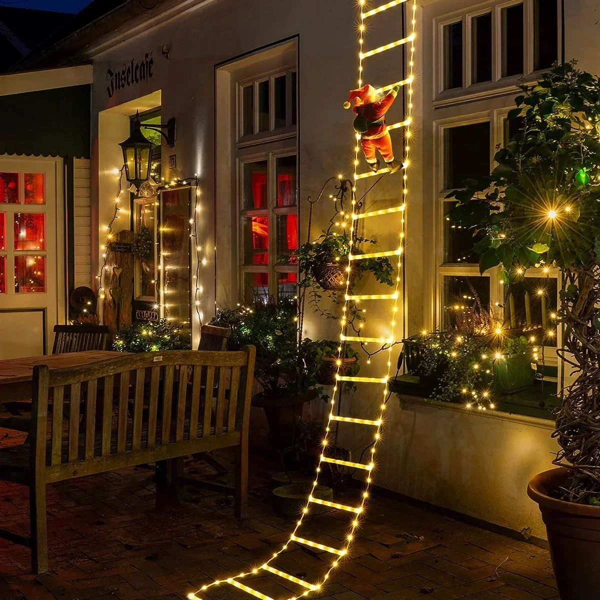 LED Ladder Light for Santa Cla - đánh giá và giá Lighting Tree Decor