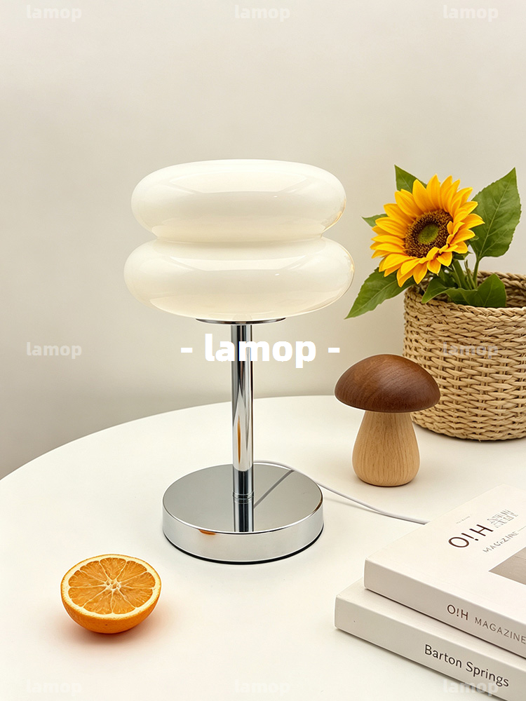 Bauhaus Cream‑Globe Table Lamp - đánh giá và giá Lighting Decor For Living Room
