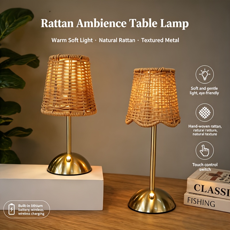 Bohemian Woven Rattan Art Tabl - đánh giá và giá Lighting Decor Home