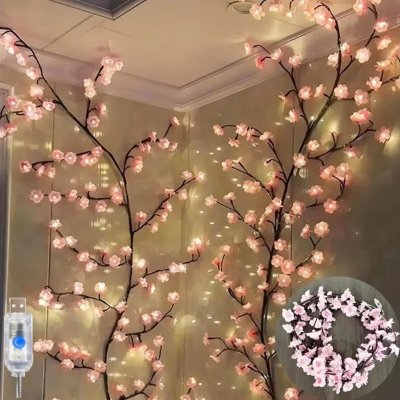 LED Cherry Blossom Tree Branch - đánh giá và giá Lighting Tree Decor