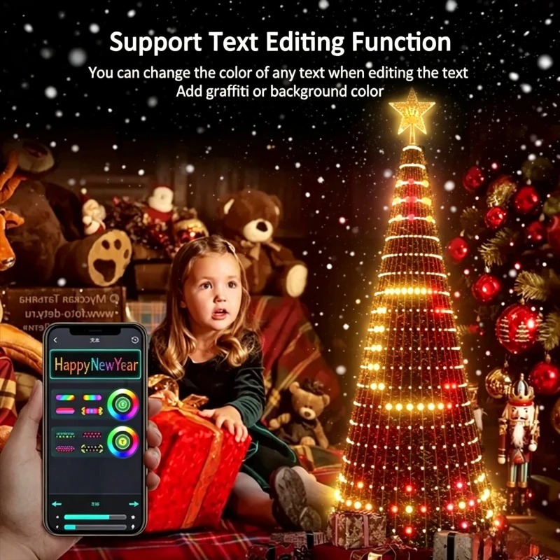 Smart RGB Christmas Tree Toppe - đánh giá và giá Lighting Tree Decor