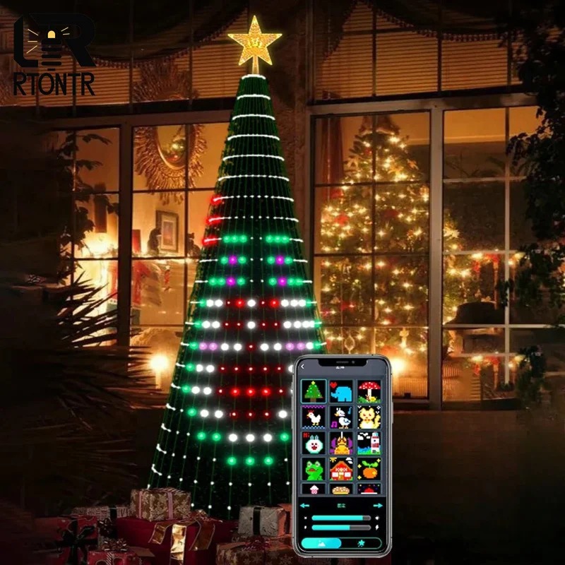 Smart RGB Christmas Tree Toppe - đánh giá và giá Lighting Tree Decor