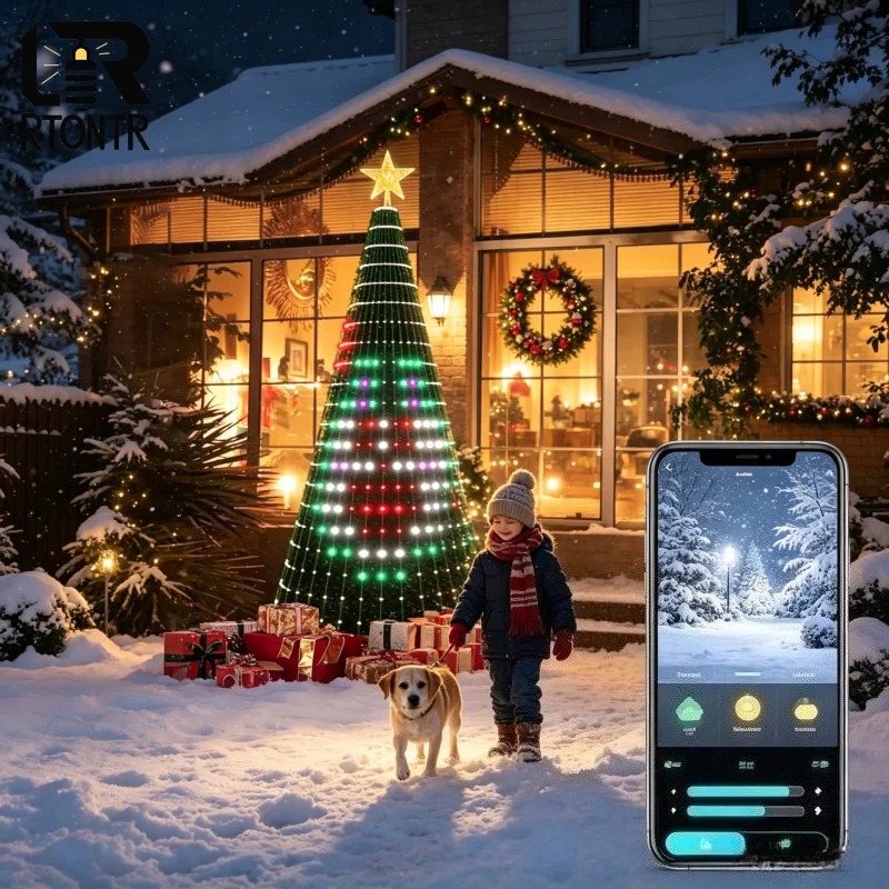 Smart RGB Christmas Tree Toppe - đánh giá và giá Lighting Tree Decor