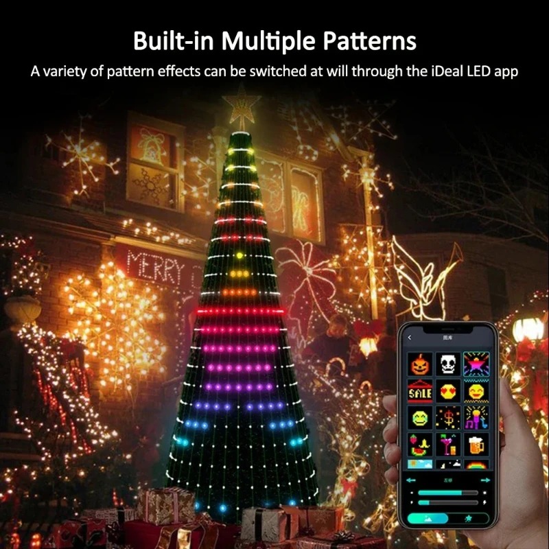 Smart RGB Christmas Tree Toppe - đánh giá và giá Lighting Tree Decor