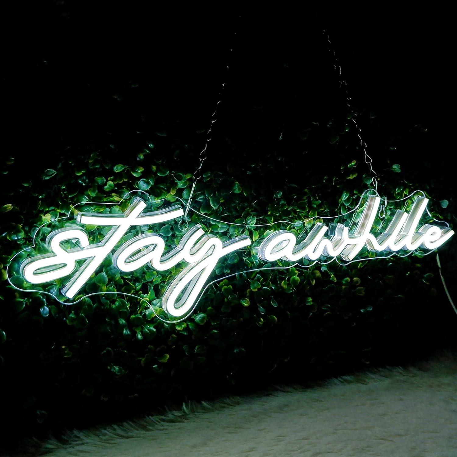 Stay Awhile Neon Signs USB Dim - đánh giá và giá Led Lighting Wall Decor