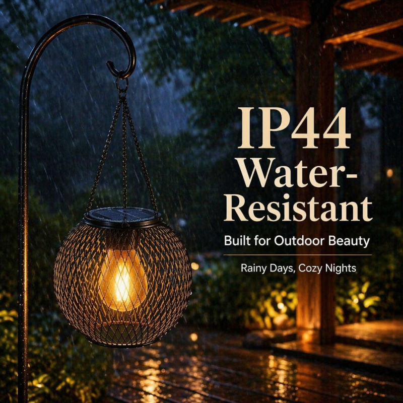 Solar Powered LED Hanging Floo - đánh giá và giá String Light Outdoor