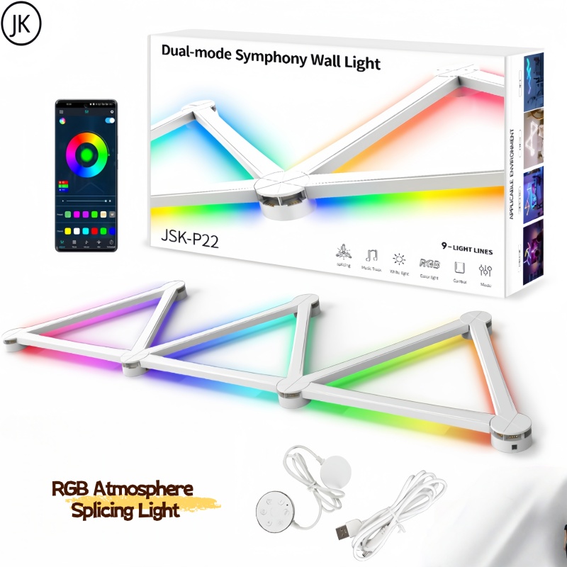 New Free Splicing DIY RGB Colo - đánh giá và giá Foyer Lighting Wall Decor