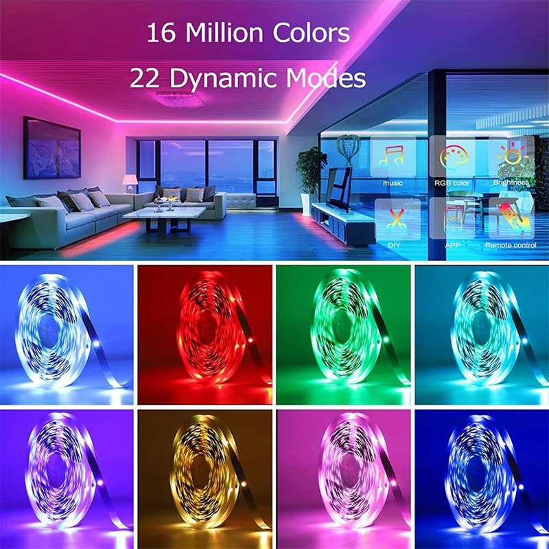 40M/131Ft LED Strip Lights APP - đánh giá và giá Lighting Decor For Living Room