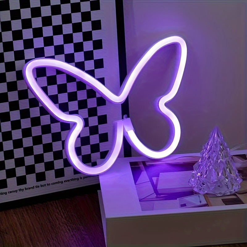 LED butterfly neon lights, USB - đánh giá và giá Foyer Lighting Wall Decor