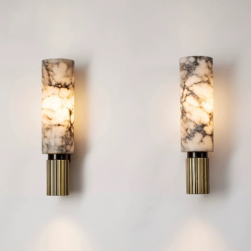Modern Copper Marble Wall Lamp - đánh giá và giá Led Lighting Wall Decor