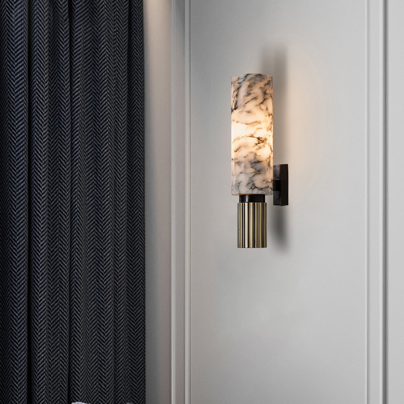 Modern Copper Marble Wall Lamp - đánh giá và giá Led Lighting Wall Decor