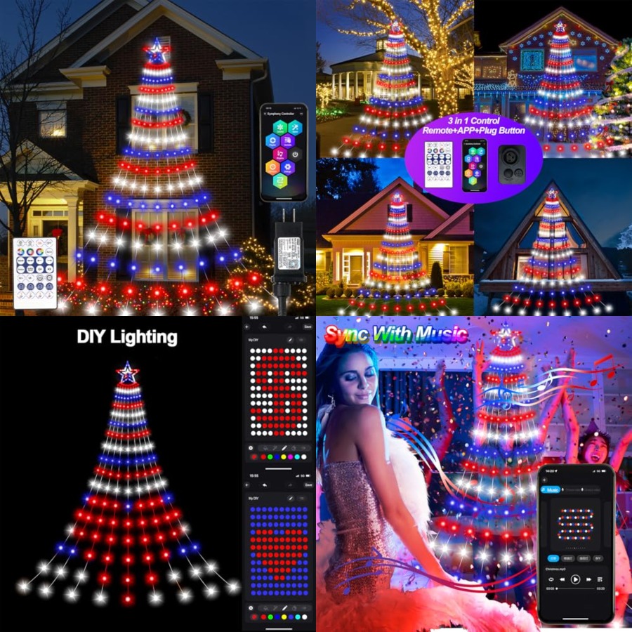 Smart 4th of July Decorations  - đánh giá và giá Lighting Tree Decor