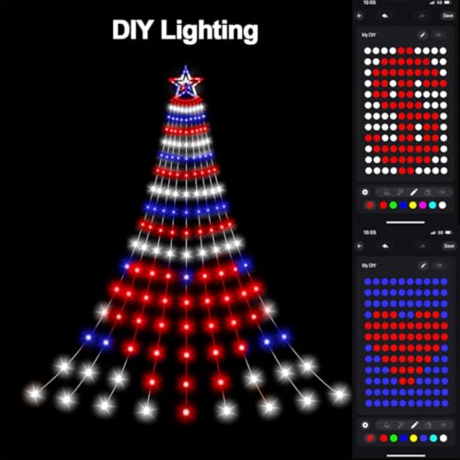 Smart 4th of July Decorations  - đánh giá và giá Lighting Tree Decor