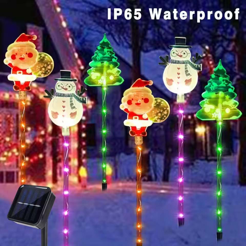 1Set of Solar Santa Claus&Chri - đánh giá và giá Lighting Tree Decor
