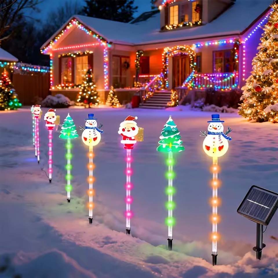 1Set of Solar Santa Claus&Chri - đánh giá và giá Lighting Tree Decor