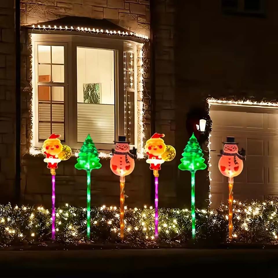 1Set of Solar Santa Claus&Chri - đánh giá và giá Lighting Tree Decor