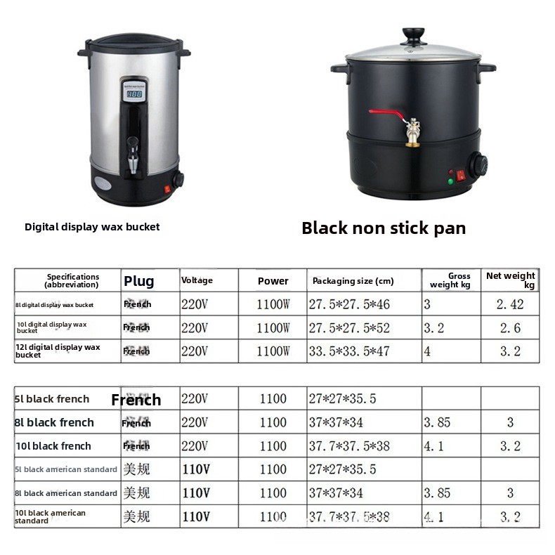 Stainless Steel Large Capacity - đánh giá và giá Wax Melter Electric