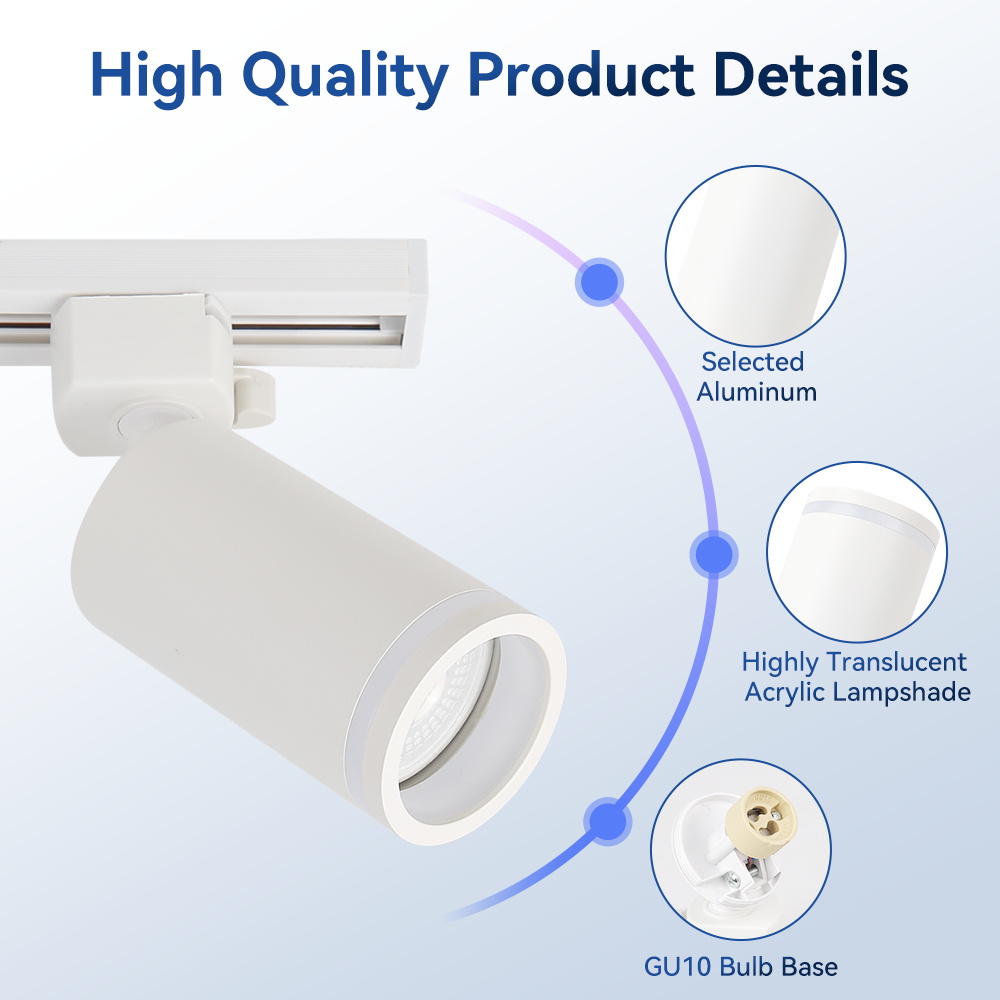 110v 220v LED Track Lamp GU10  - đánh giá và giá Decor Lighting Fixtures