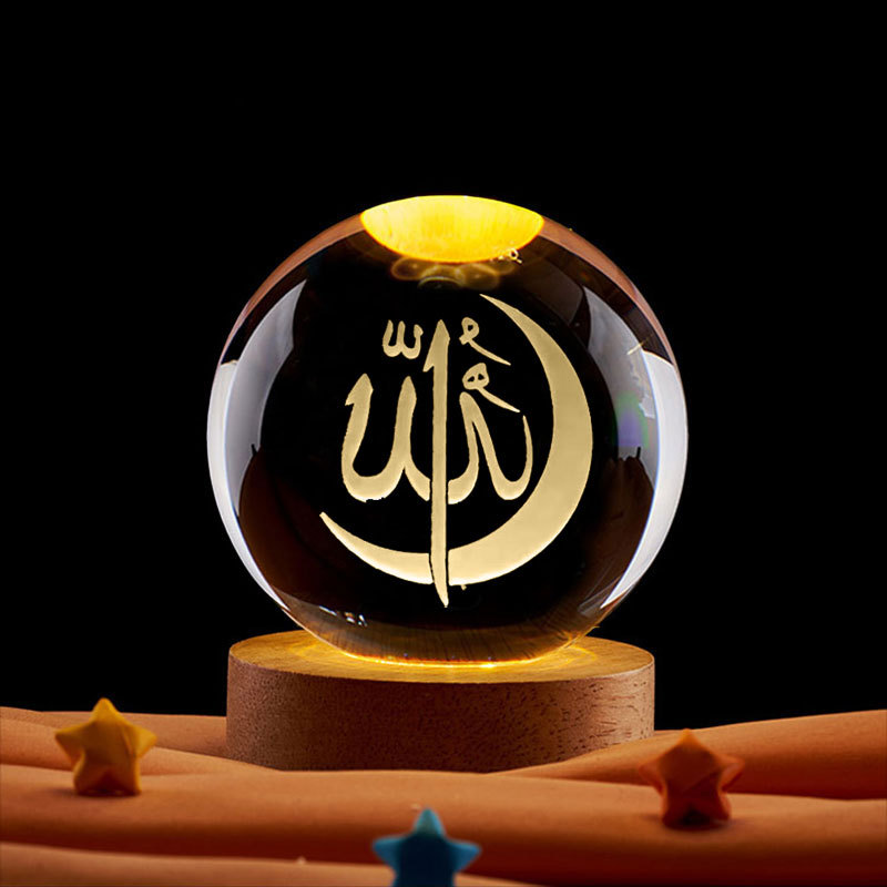 Ramadan Decoration 3D Crystall - đánh giá và giá Led Moon Lamp
