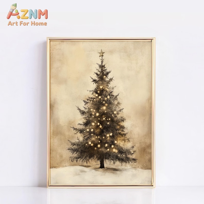 Aged Vintage Christmas Tree St - đánh giá và giá Lighting Tree Decor