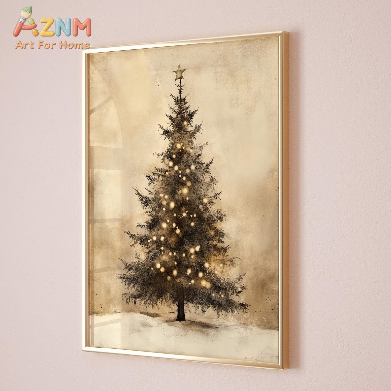 Aged Vintage Christmas Tree St - đánh giá và giá Lighting Tree Decor