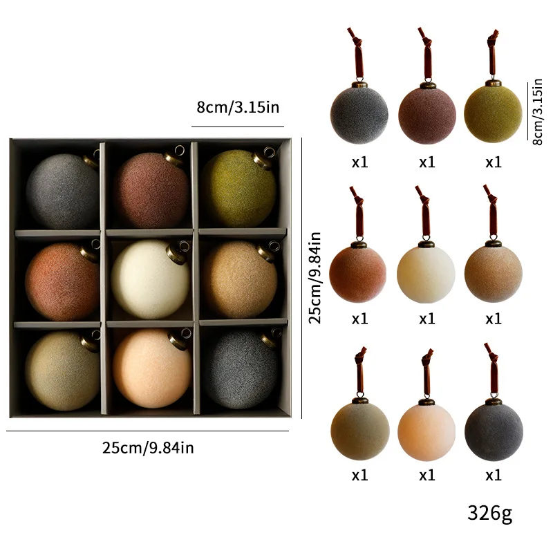 9pcs 8cm Light Luxury Christma - đánh giá và giá Pendant Lighting Christmas Decor
