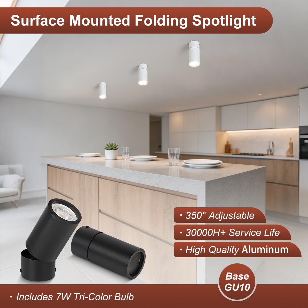 Foldable LED Downlight GU10 3C - đánh giá và giá Decor Lighting Fixtures