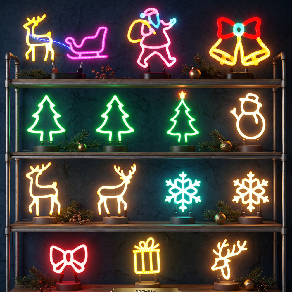 Christmas Decoration LED Neon  - đánh giá và giá Lighting Tree Decor