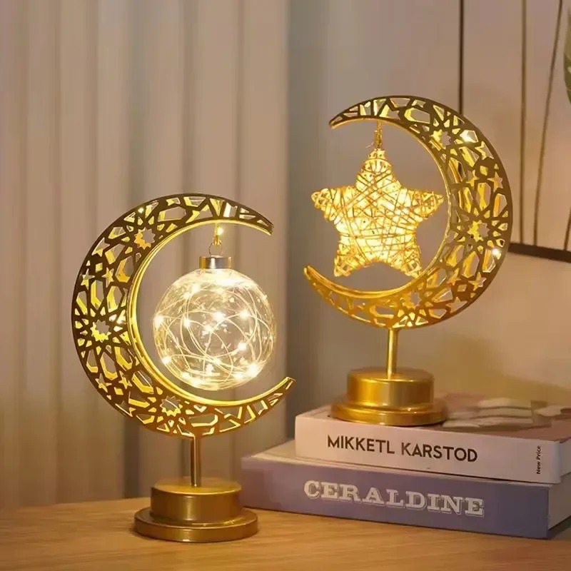 Ramadan LED Night Light Rotati - đánh giá và giá Led Moon Lamp