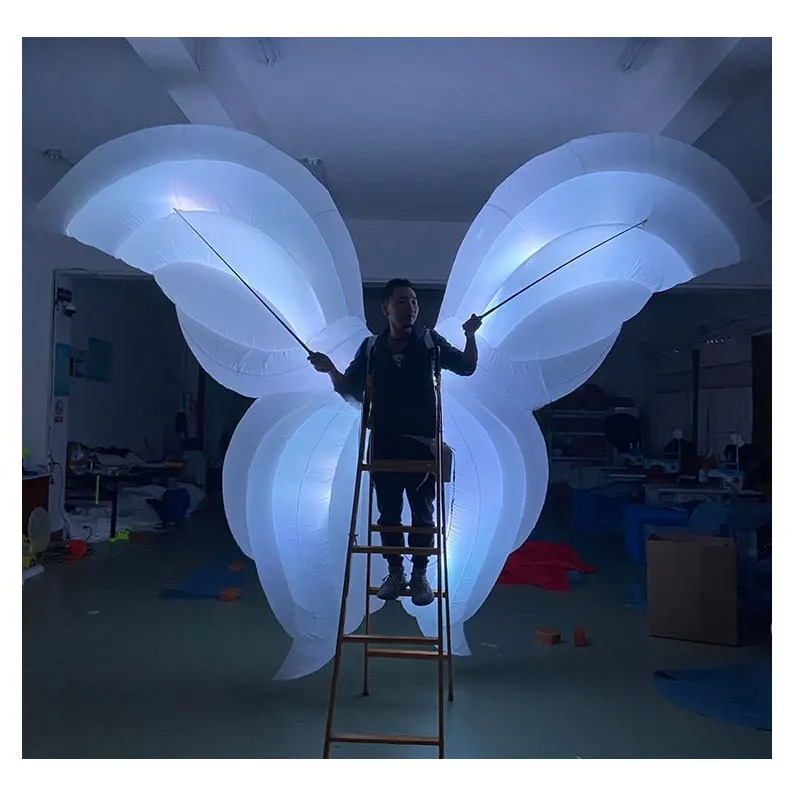 Fancy White Inflatable Flower  - đánh giá và giá Decor Lighting The Parade