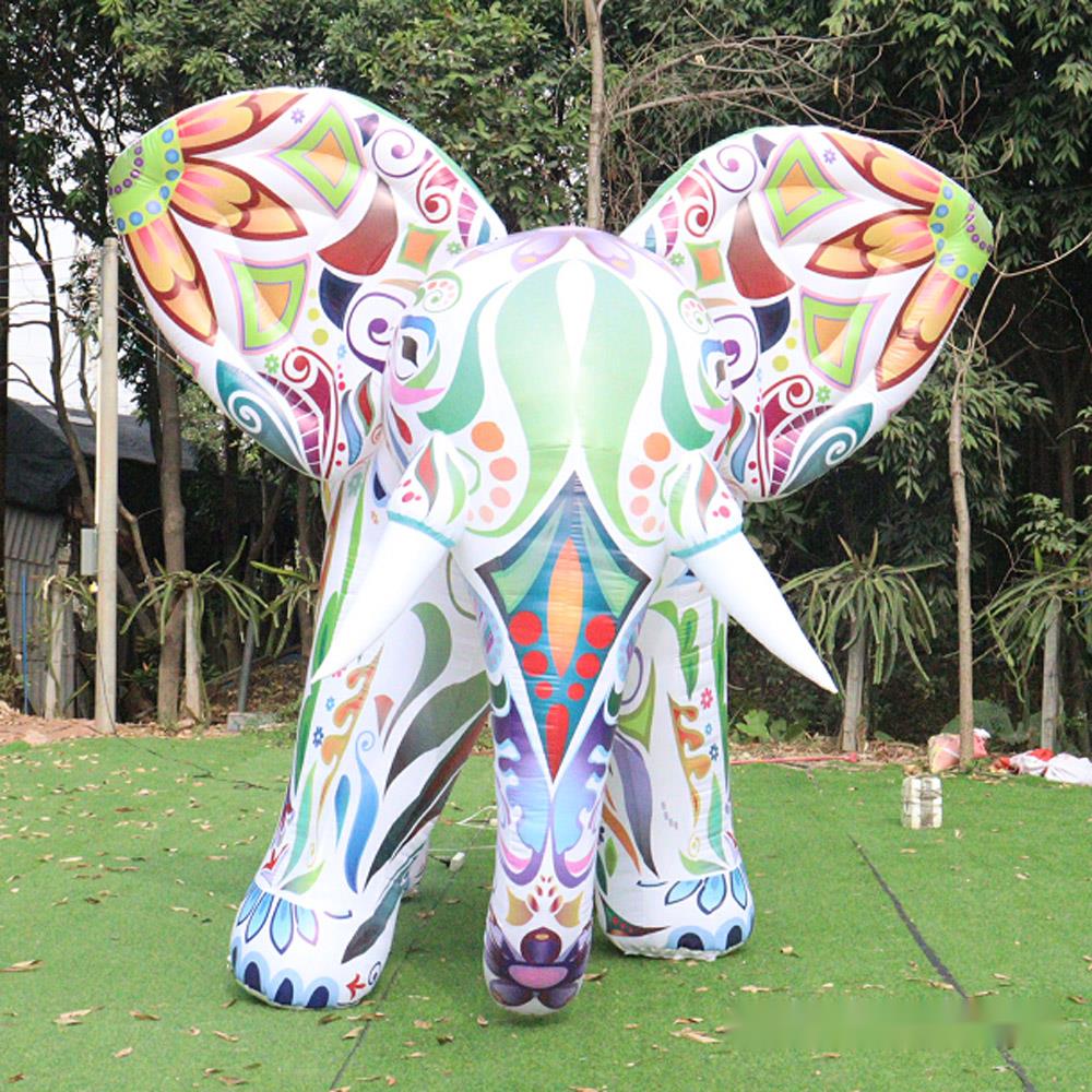 Colorful Giant Elephant With L - đánh giá và giá Decor Lighting The Parade