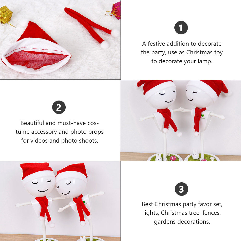1Set Christmas Hat and Scarf S - đánh giá và giá Lighting Tree Decor
