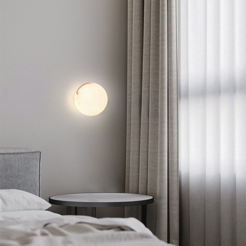 Nordic Ball Marble Wall Light  - đánh giá và giá Foyer Lighting Wall Decor