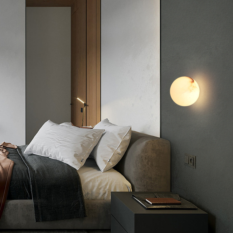 Nordic Ball Marble Wall Light  - đánh giá và giá Foyer Lighting Wall Decor