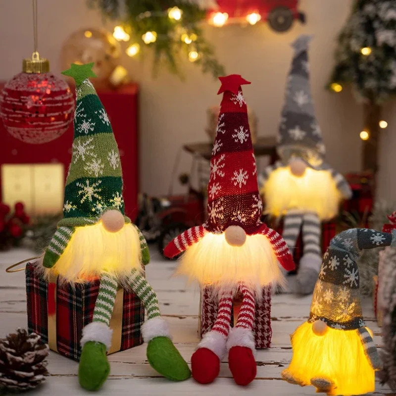 Christmas Faceless Doll Gnome  - đánh giá và giá Lighting Tree Decor