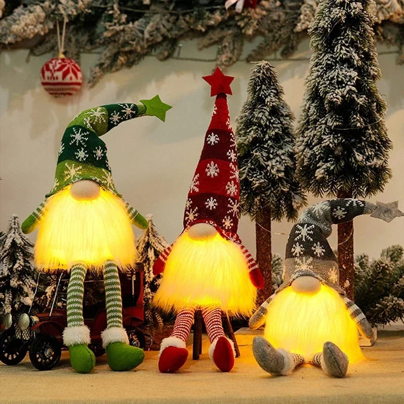 Christmas Faceless Doll Gnome  - đánh giá và giá Lighting Tree Decor
