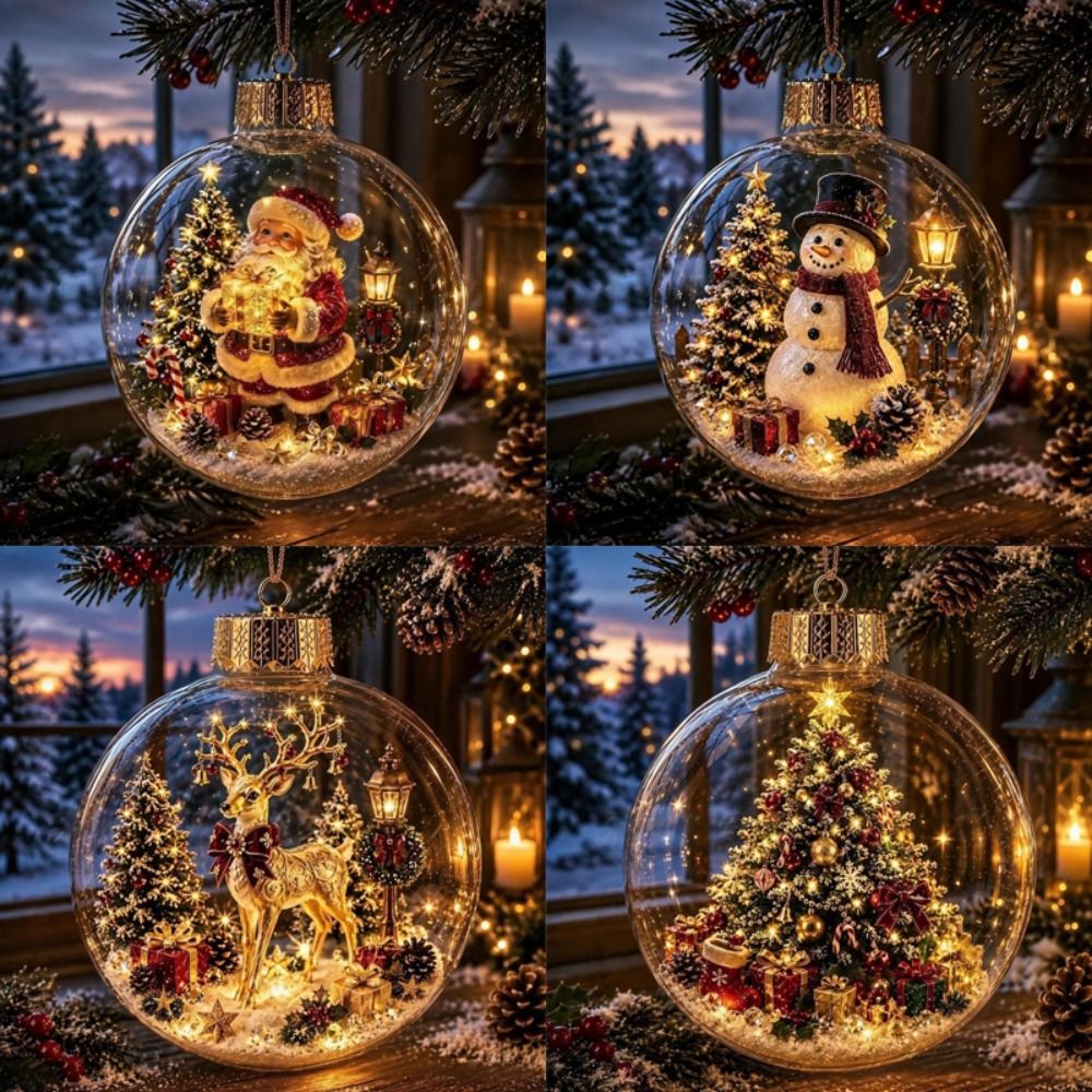 Acrylic Material Christmas Bal - đánh giá và giá Pendant Lighting Christmas Decor