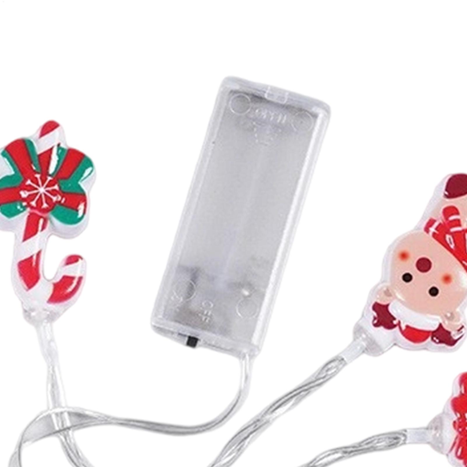 Christmas Santa String Lights  - đánh giá và giá Lighting Tree Decor