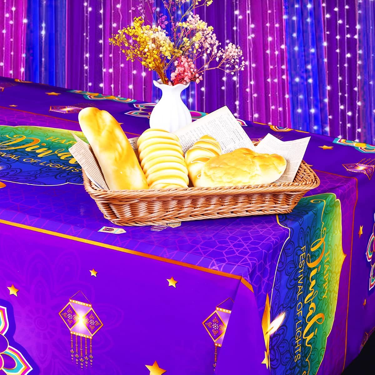 Happy Diwali Tablecloth,India  - đánh giá và giá Decor Lighting India