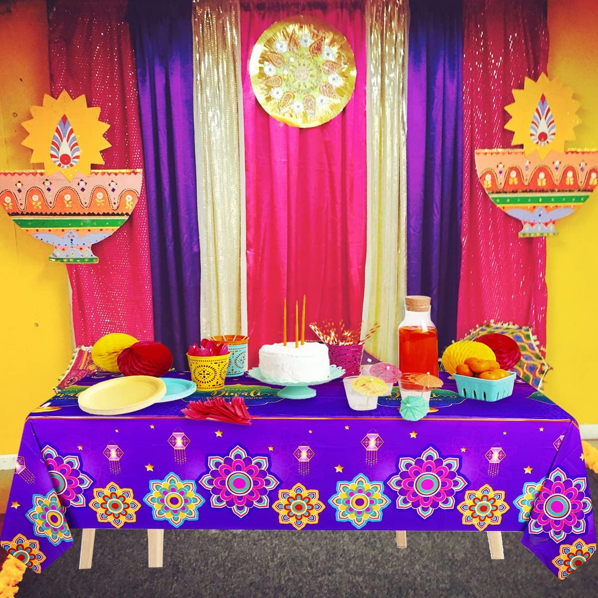 Happy Diwali Tablecloth,India  - đánh giá và giá Decor Lighting India