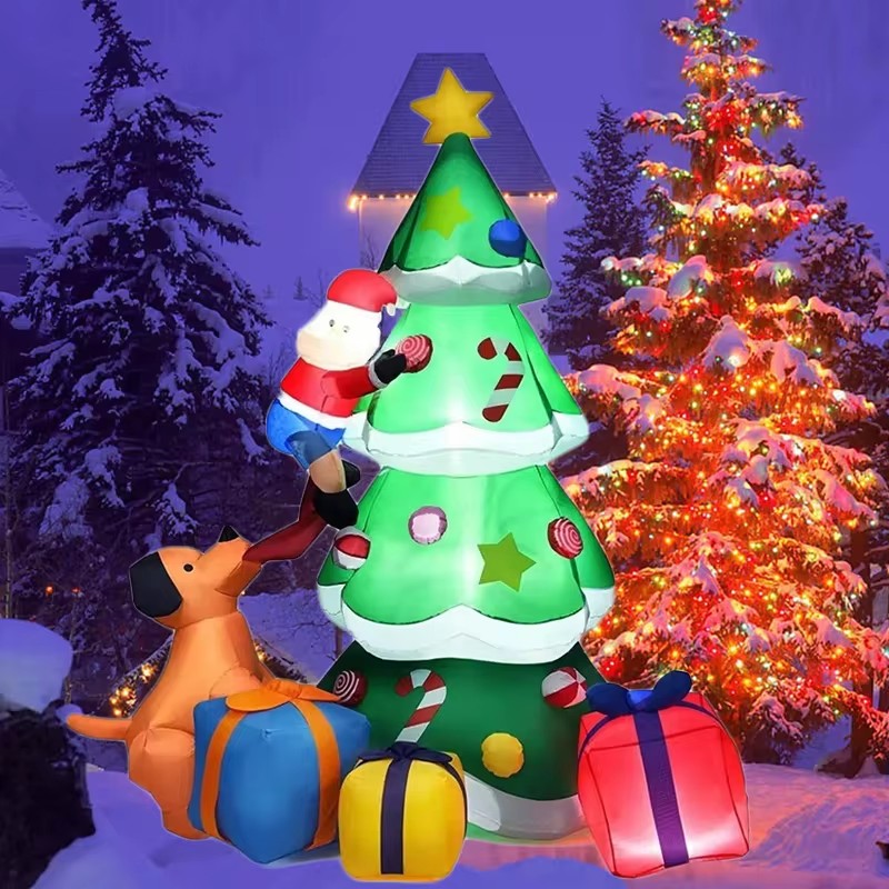 Christmas Tree Inflatable Mode - đánh giá và giá Lighting Tree Decor