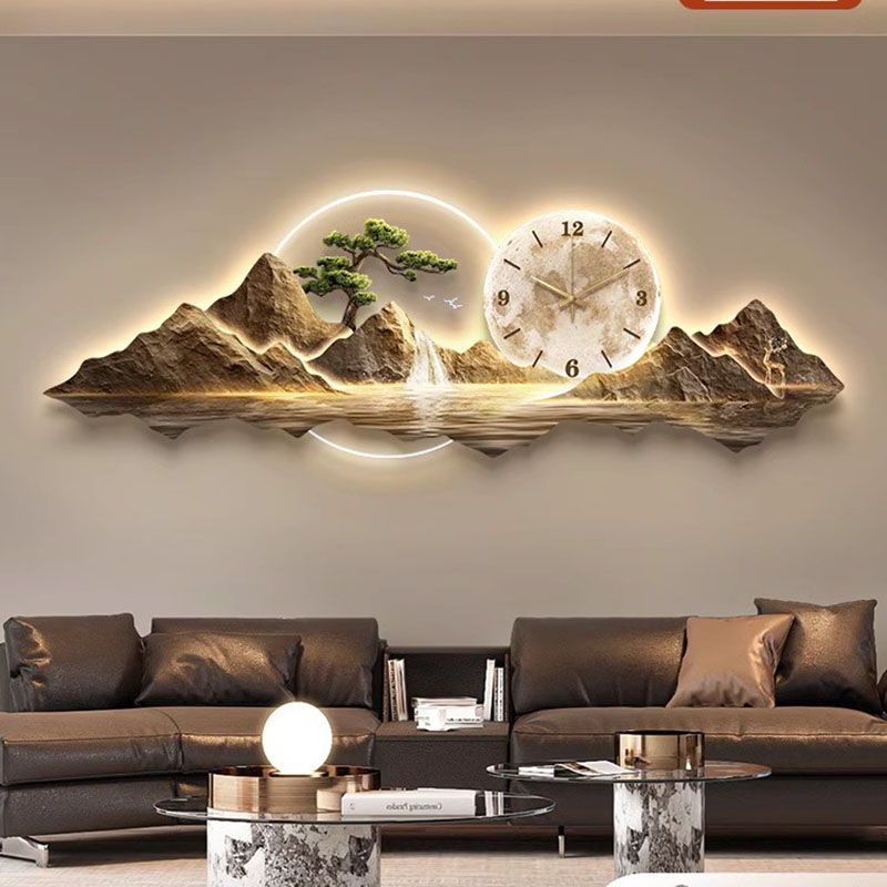 Living Room Wall Clocks Art Mu - đánh giá và giá Lighting Home Decor Wall Clocks