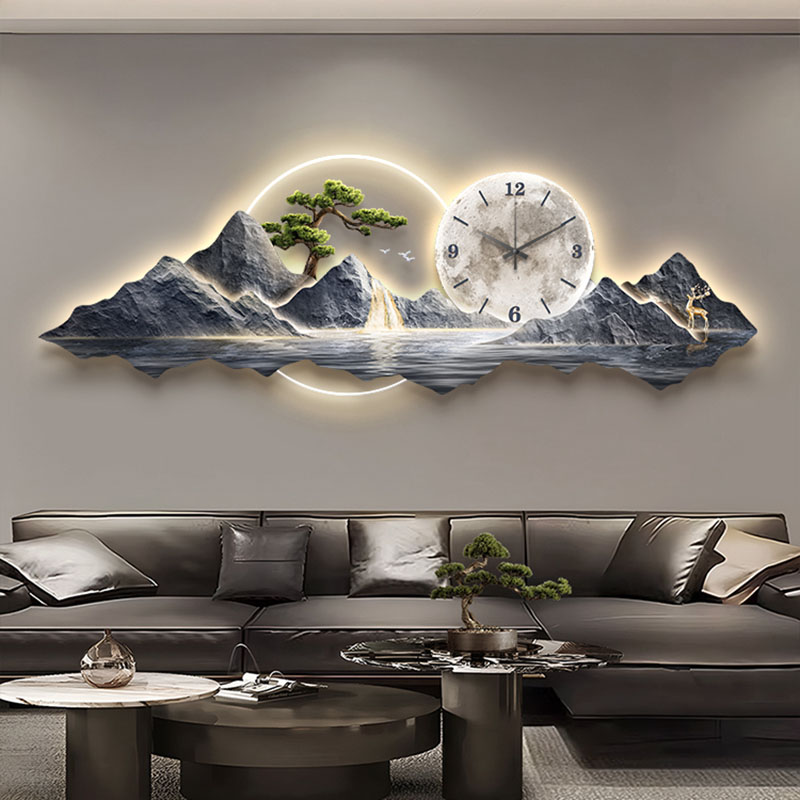 Living Room Wall Clocks Art Mu - đánh giá và giá Lighting Home Decor Wall Clocks