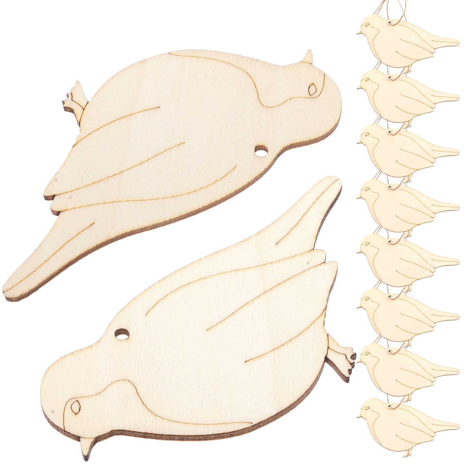 10Pcs Wooden Christmas Hanging - đánh giá và giá Pendant Lighting Christmas Decor
