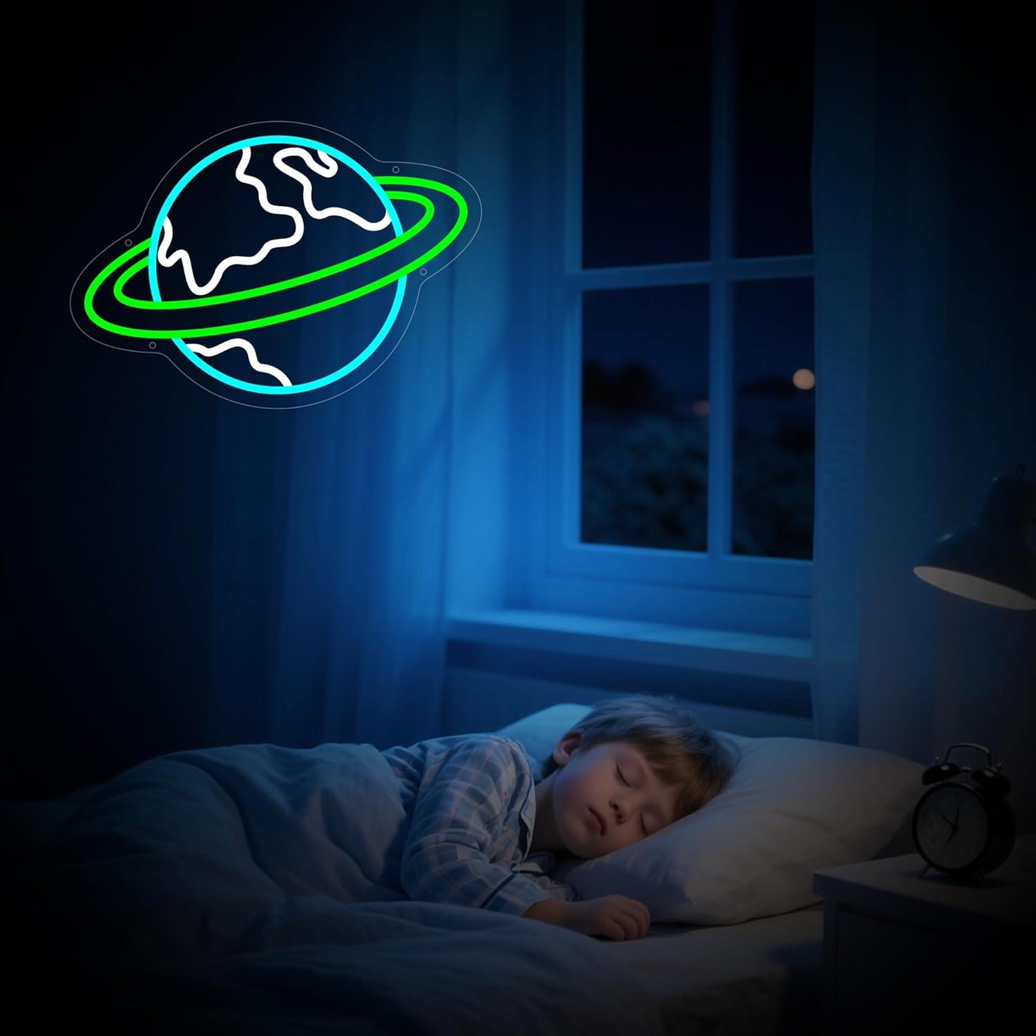 Earth Neon Sign Planet Dimmabl - đánh giá và giá Lighting Decor For Living Room